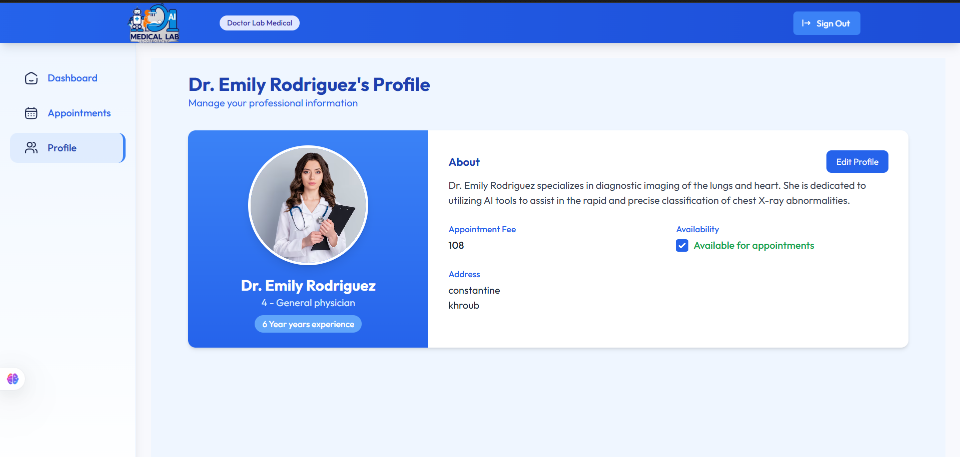 AI Medical Lab Website screenshot 4